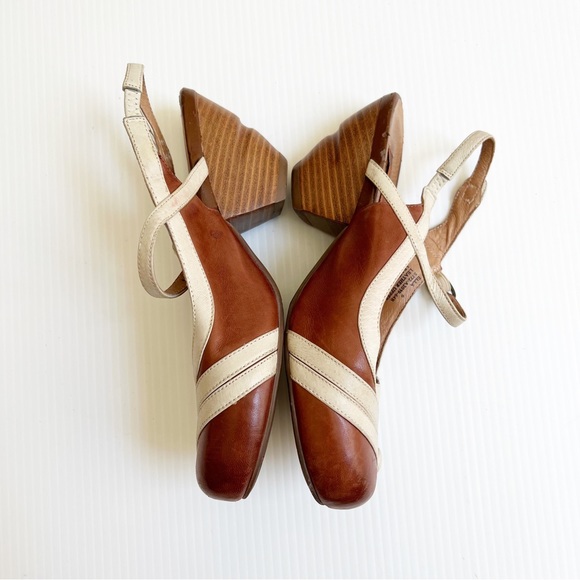 Miz Mooz- Ella Slingback Brown Pumps Size 6 - Picture 2 of 7